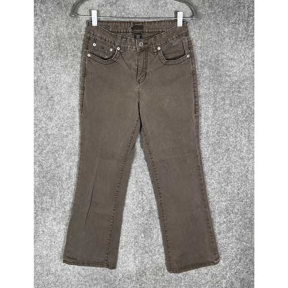 Jag Bootcut Jeans Womens‎ Size 6 Stretch Brown Denim Pockets - Picture 1 of 10